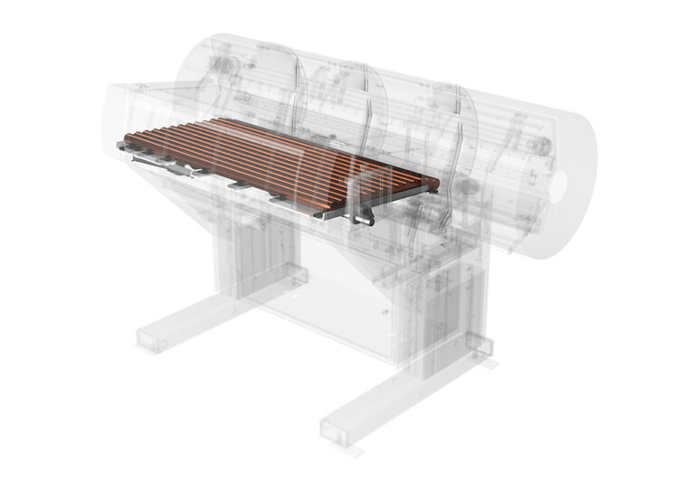 FMB Maschinenbau - Hersteller von Stangenlademagazine & Handlingsysteme - Handlingsystem - maschinentraeger-SL_schiefe Ebene