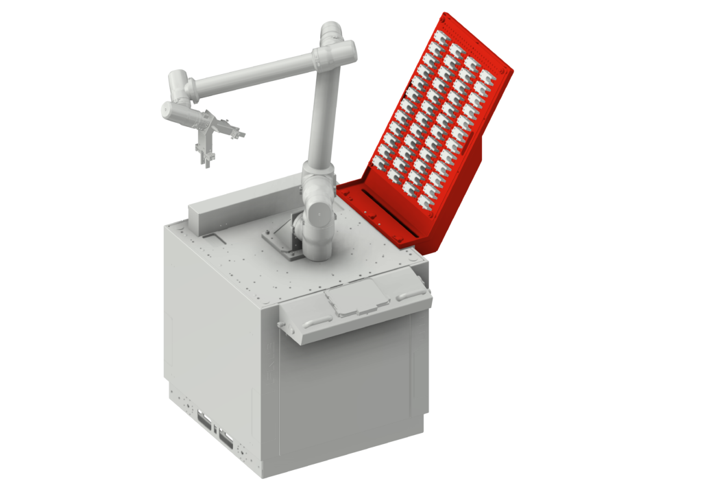 FMB Maschinenbau - Hersteller von Stangenlademagazine & Handlingsysteme - Handlingsystem base - Basis mit Roboter Direktmodul SE