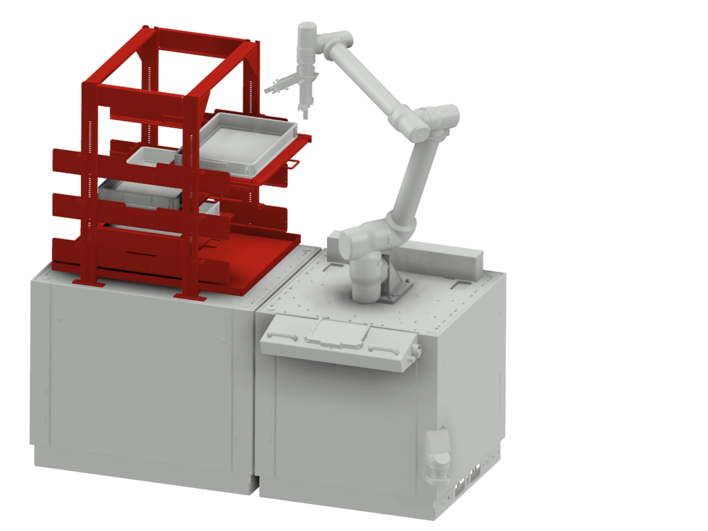 FMB Maschinenbau - Hersteller von Stangenlademagazine & Handlingsysteme - Handlingsystem base - Funktionsmodul P-System